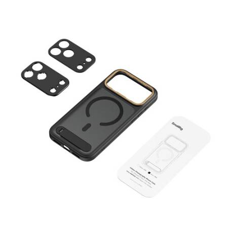 SmallRig 5551 FilMov - case/etui foto-video z płytkami obiektywu do iPhone 17 Pro Max, czarny - zawartość zestawu
